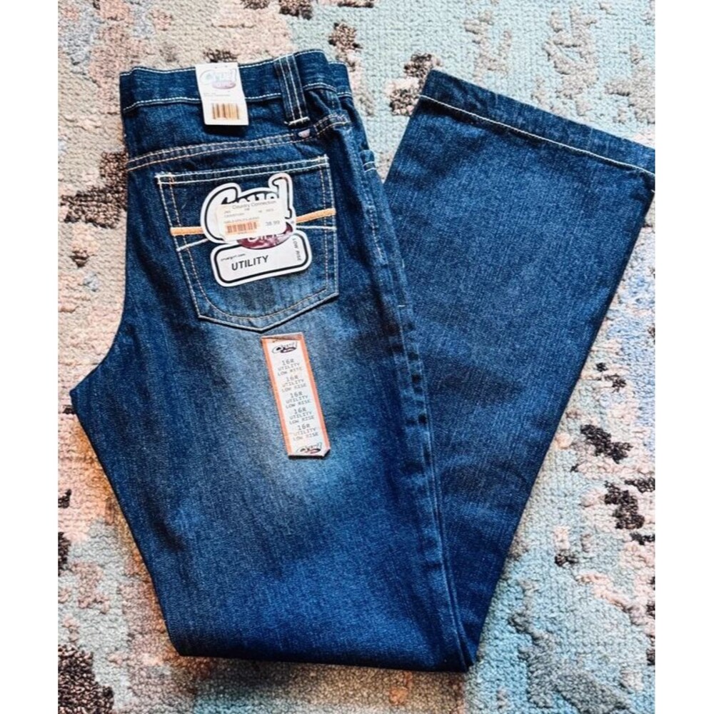 Cruel Girl Girls Utility Jeans Size 16R Dark Stonewash New With Tags
